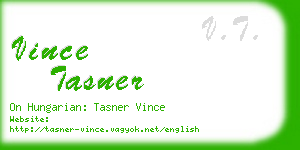 vince tasner business card